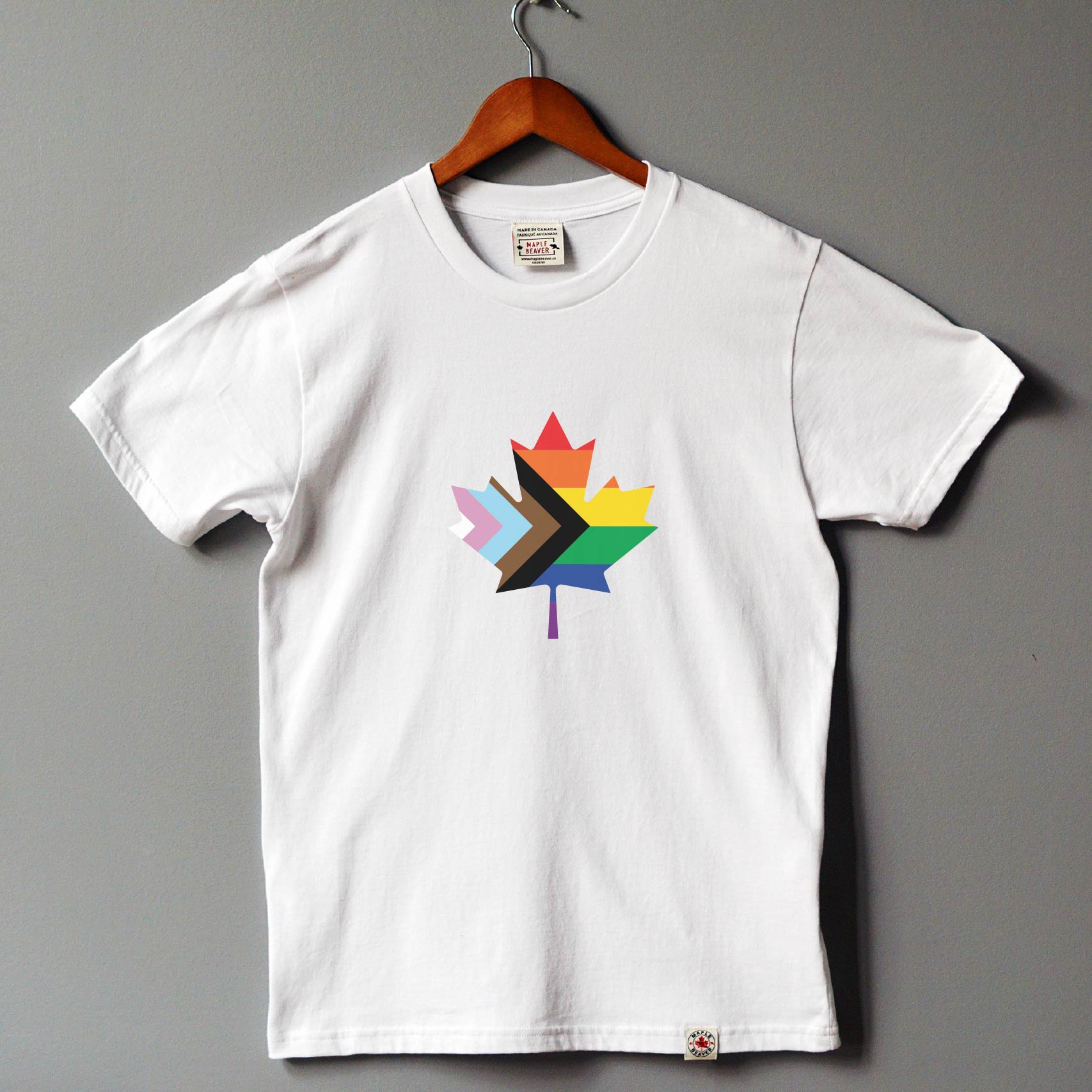 pride tshirt in White colour by Maple Beaver
