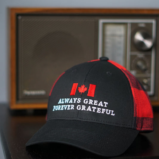 The Greatness Plaid Cap – Canadian Heritage Edition | Lumberjack Red