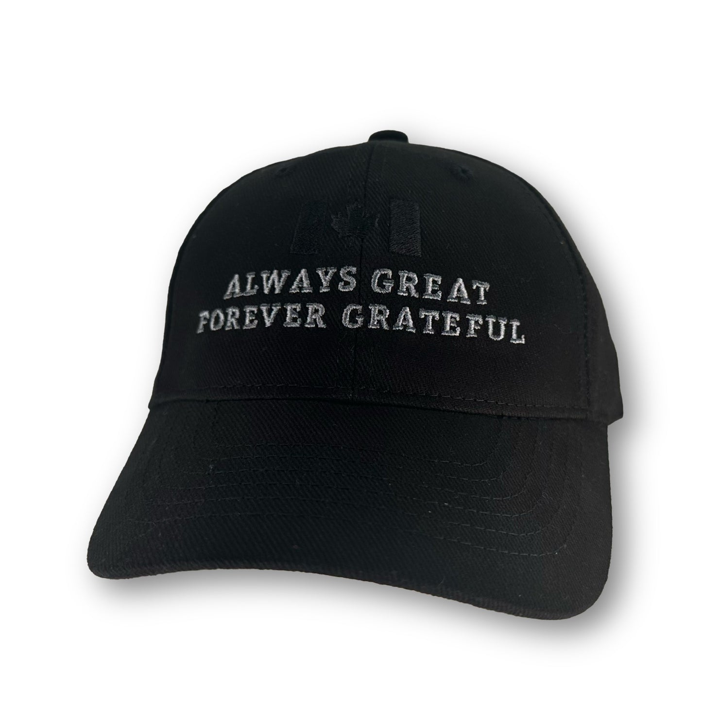 Canadian Flag Cap – Made in Canada | Always Great Forever Grateful | Minimalist Edition
