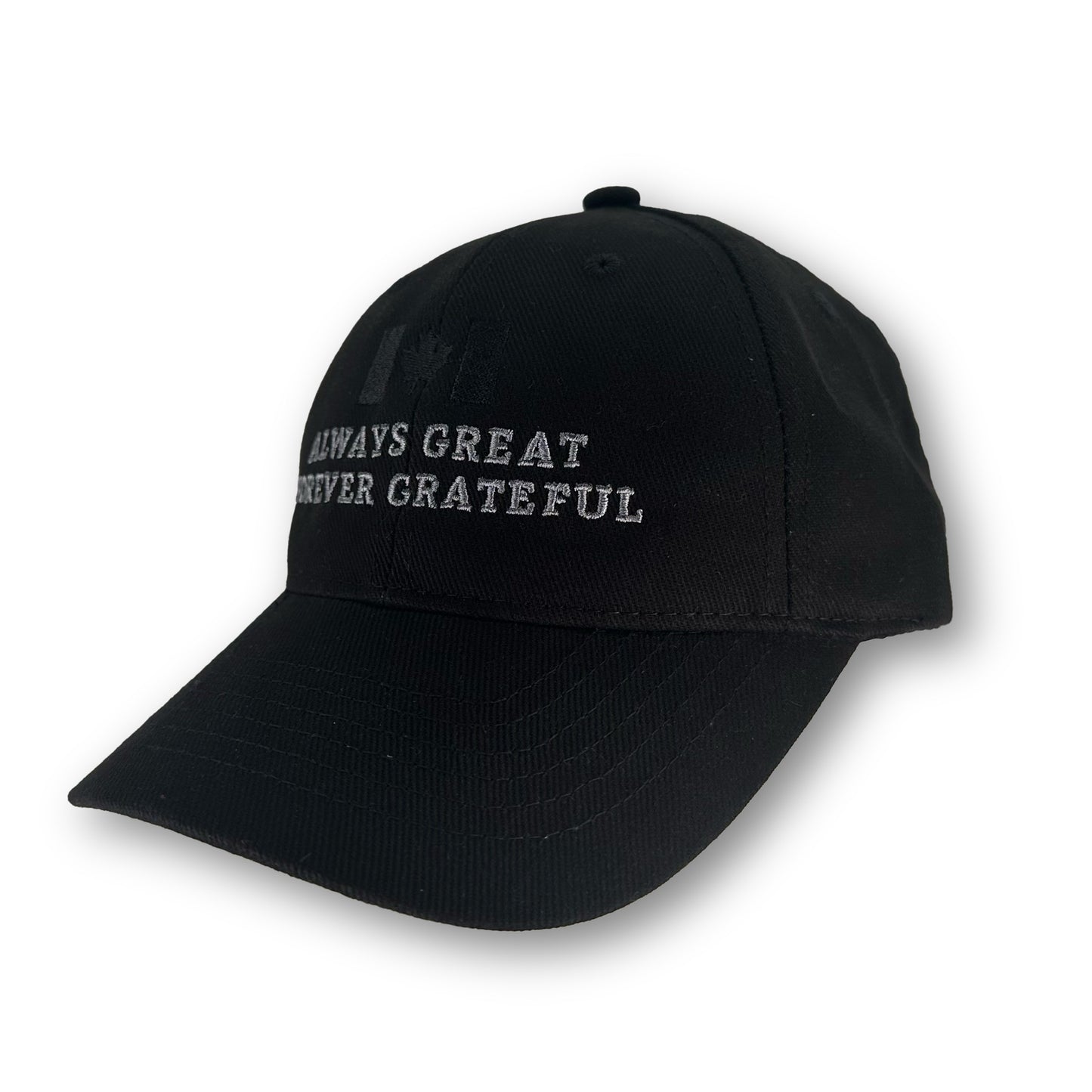 Canadian Flag Cap – Made in Canada | Always Great Forever Grateful | Minimalist Edition