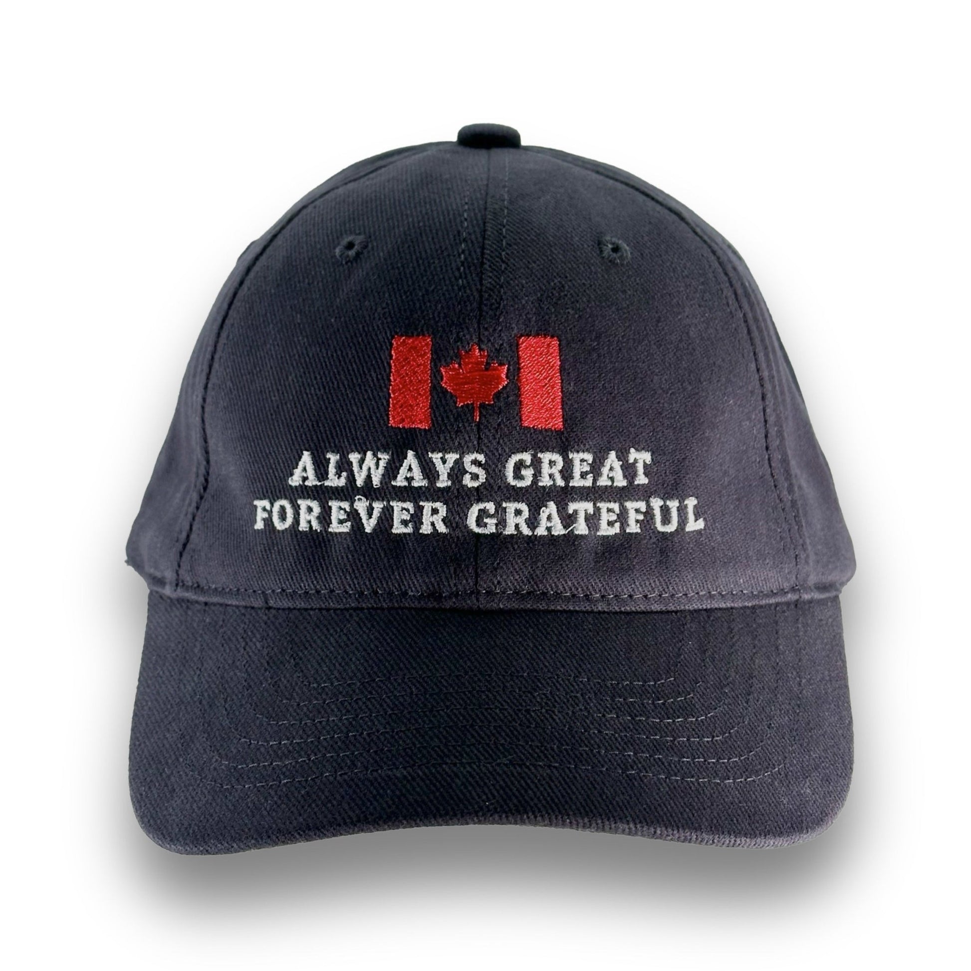 Always Great Forever Grateful Hat – Navy Blue Edition - Maple Beaver