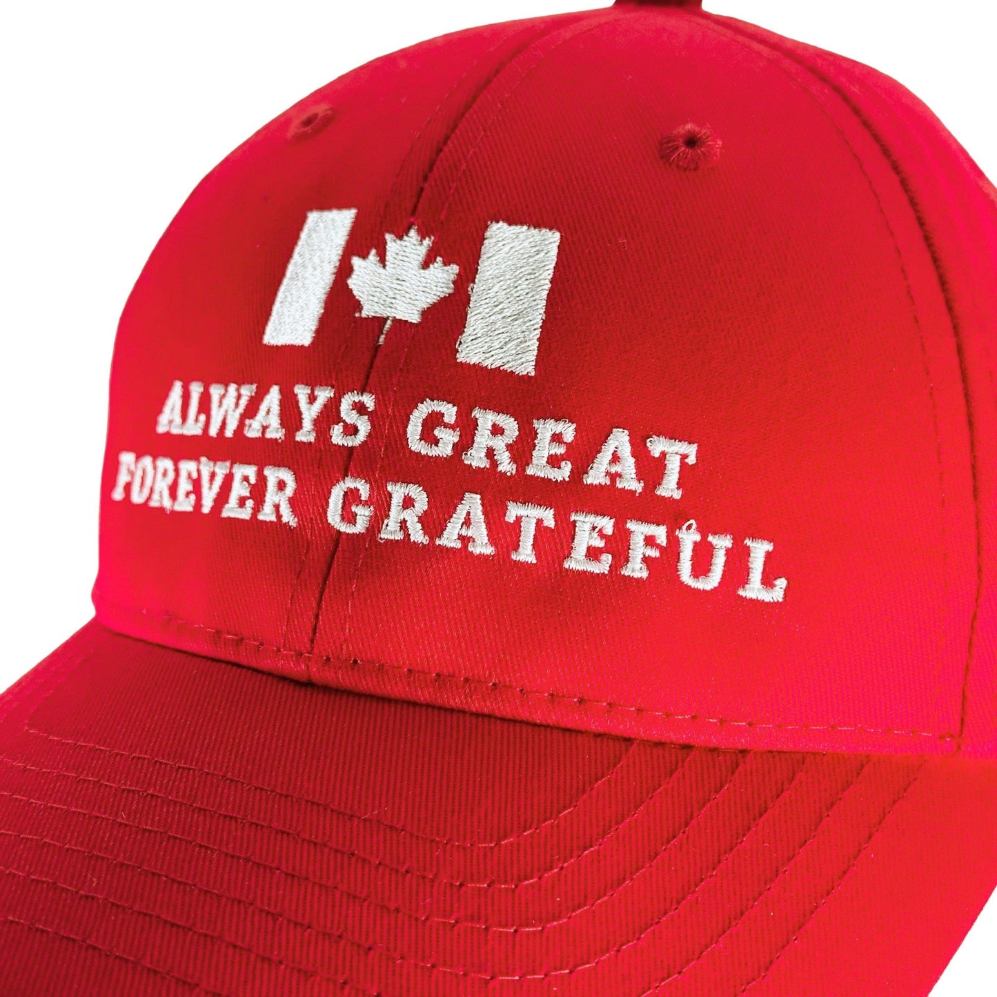 Always Great Forever Grateful Hat – Red Edition - Maple Beaver