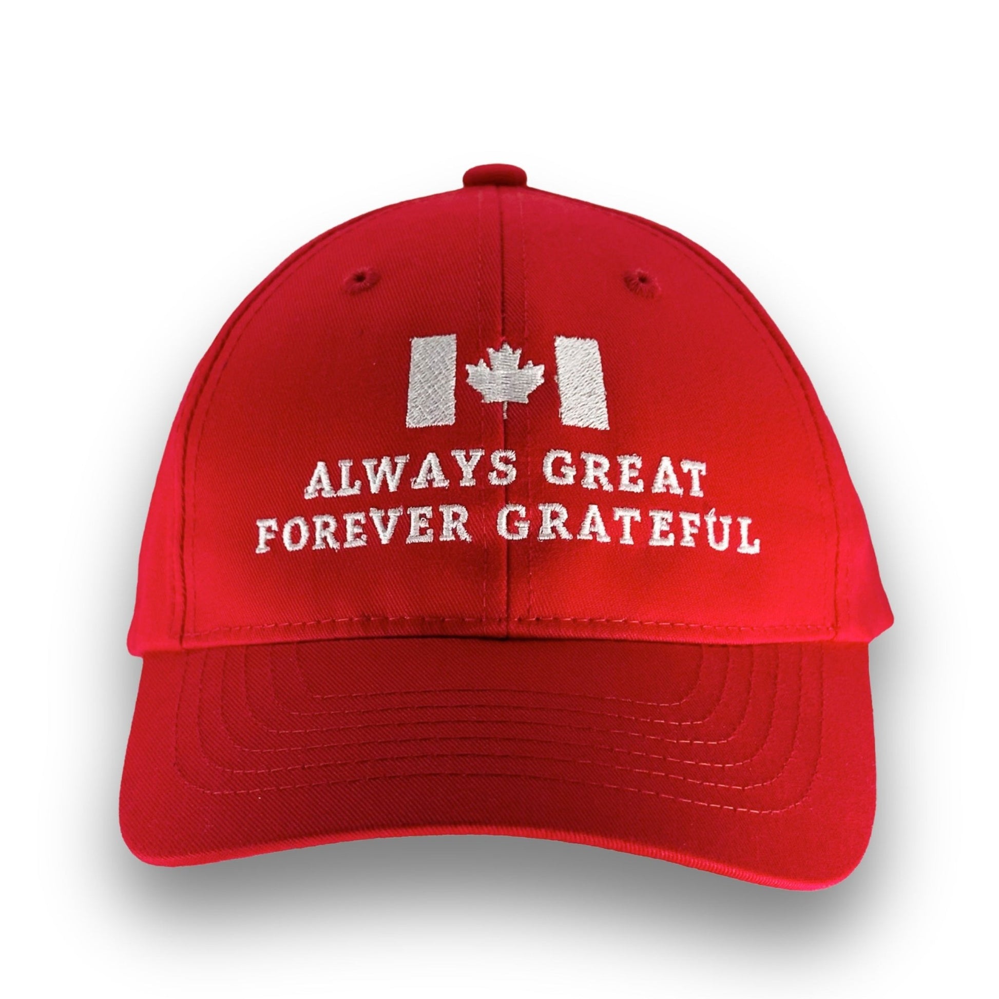 Always Great Forever Grateful Hat – Red Edition - Maple Beaver