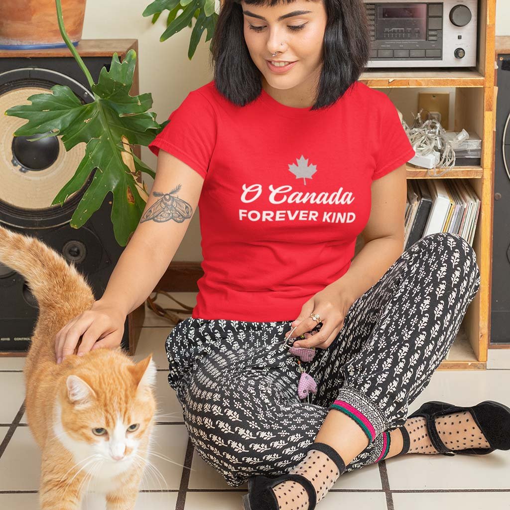 Maple Beaver O Canada Forever Kind™ T-Shirt – Proudly Made in Canada - Maple Beaver red variant