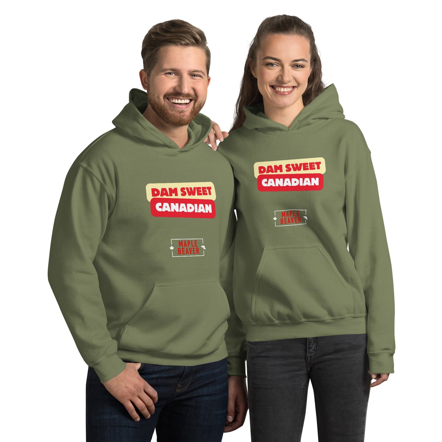 The Dam Sweet Canadian Hoodie – Cozy, Bold, Unapologetically Canadian - Maple Beaver