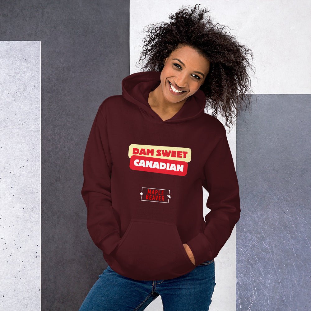 The Dam Sweet Canadian Hoodie – Cozy, Bold, Unapologetically Canadian - Maple Beaver