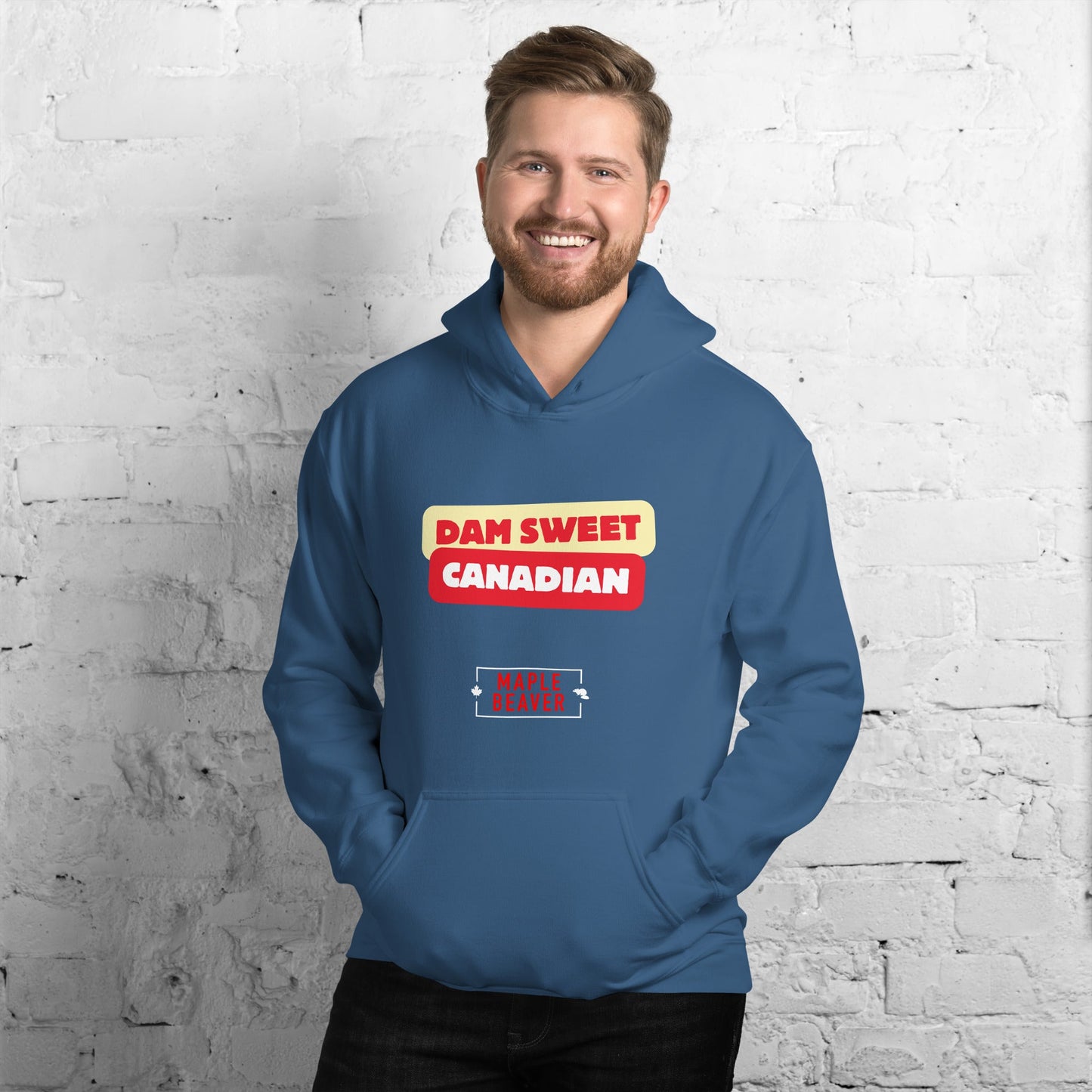 The Dam Sweet Canadian Hoodie – Cozy, Bold, Unapologetically Canadian - Maple Beaver
