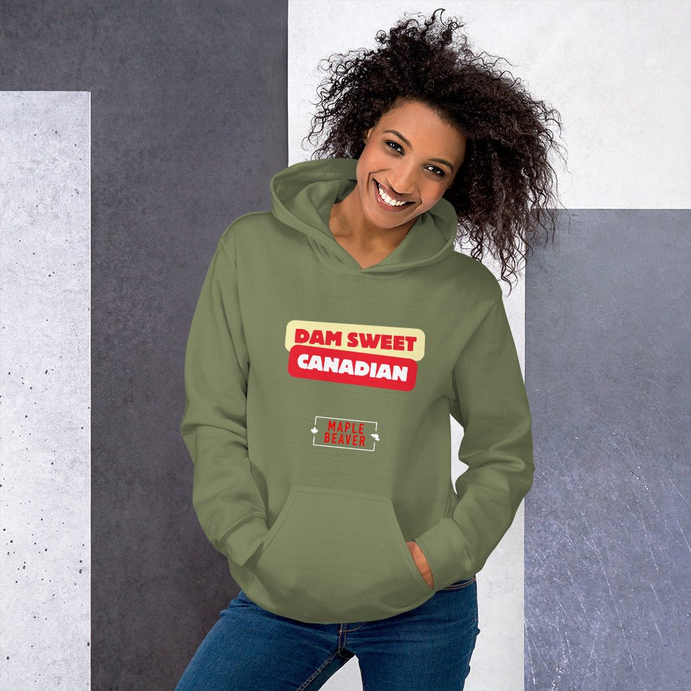 The Dam Sweet Canadian Hoodie – Cozy, Bold, Unapologetically Canadian - Maple Beaver