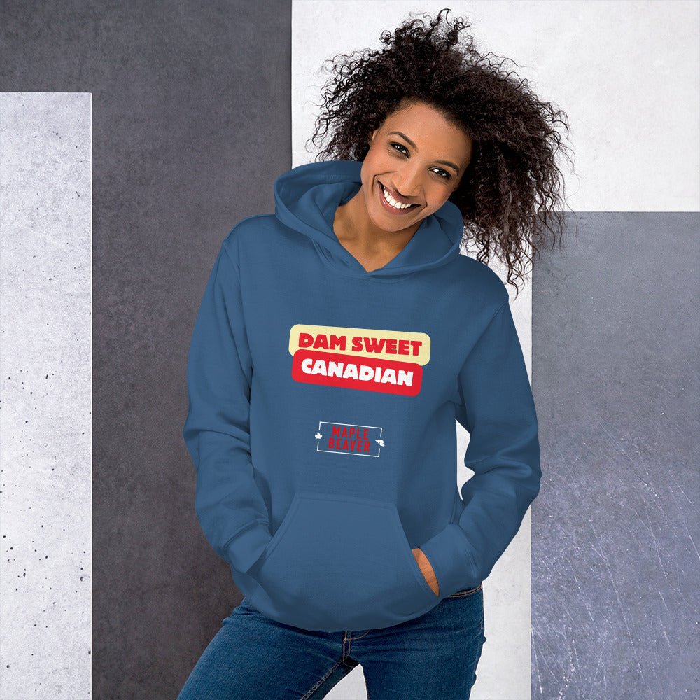 The Dam Sweet Canadian Hoodie – Cozy, Bold, Unapologetically Canadian - Maple Beaver