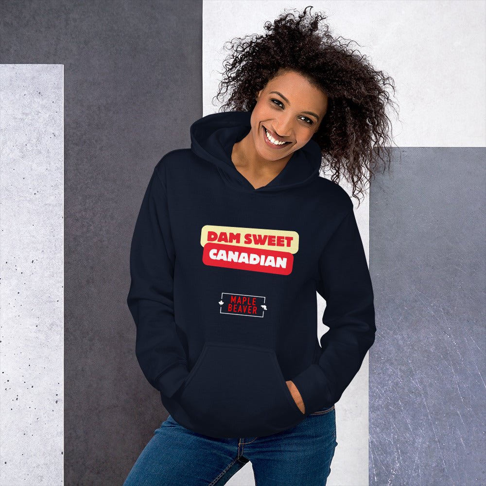 The Dam Sweet Canadian Hoodie – Cozy, Bold, Unapologetically Canadian - Maple Beaver