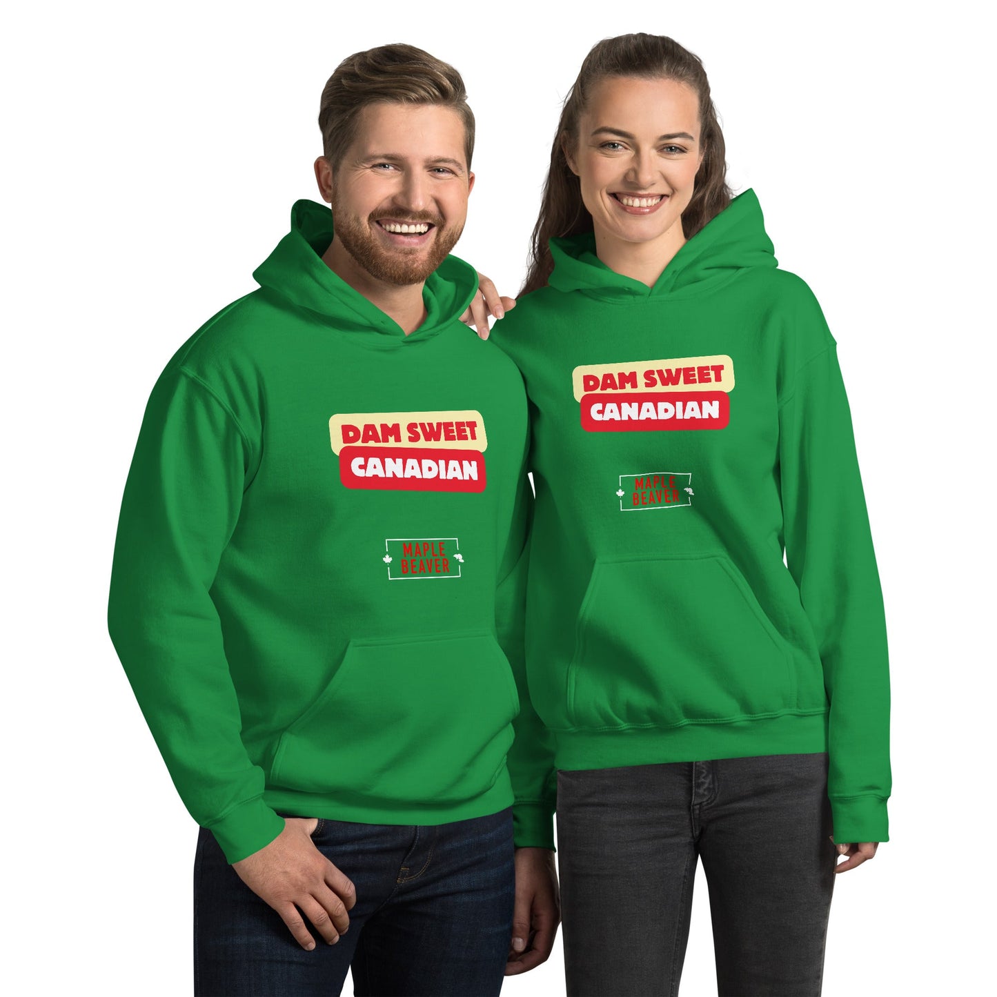 The Dam Sweet Canadian Hoodie – Cozy, Bold, Unapologetically Canadian - Maple Beaver
