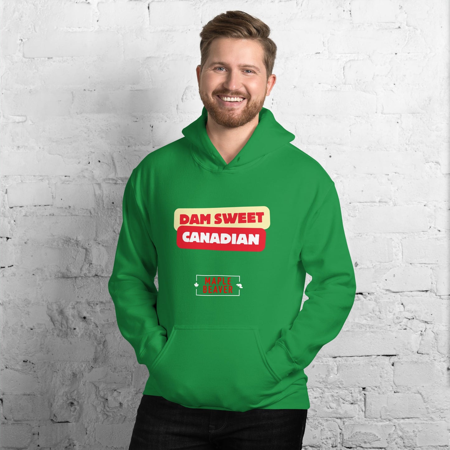 The Dam Sweet Canadian Hoodie – Cozy, Bold, Unapologetically Canadian - Maple Beaver