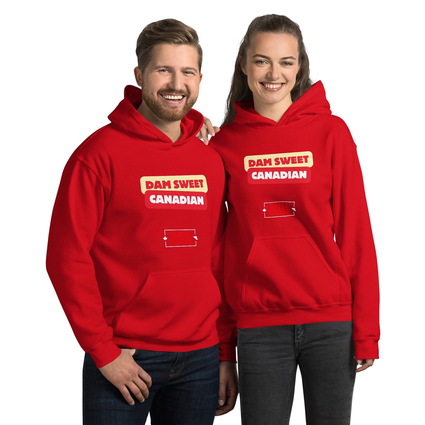 The Dam Sweet Canadian Hoodie – Cozy, Bold, Unapologetically Canadian - Maple Beaver