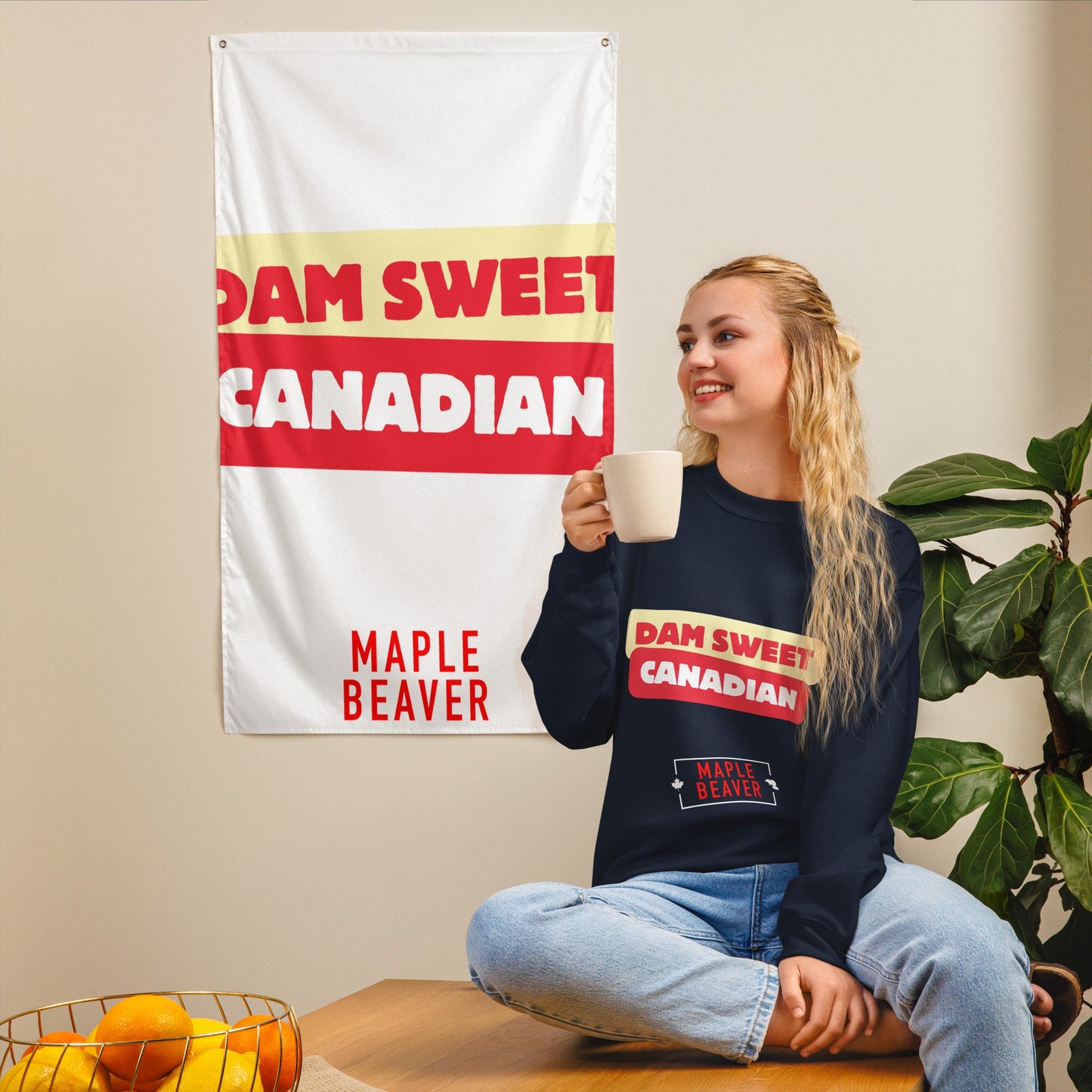 The Dam Sweet Canadian Sweatshirt –Not all statements need to be loud—some just need to be dam sweet. - Maple Beaver