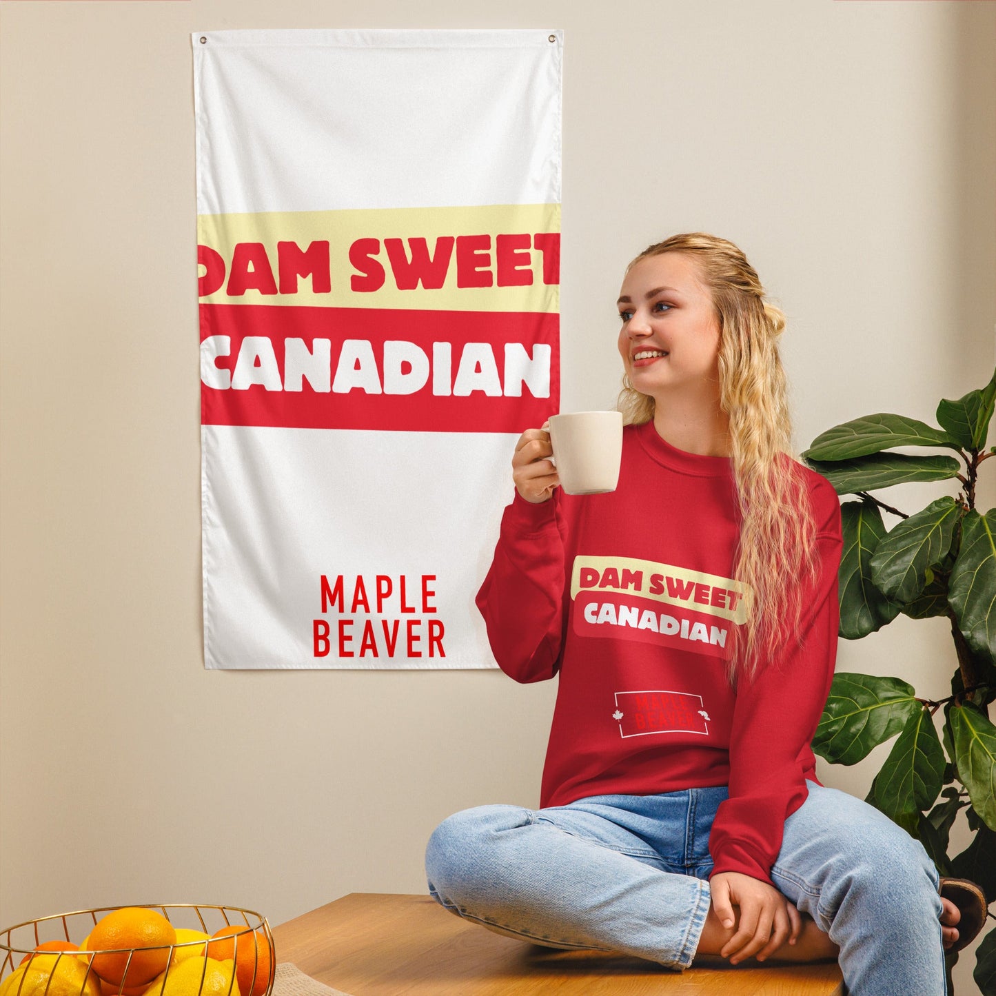 The Dam Sweet Canadian Sweatshirt –Not all statements need to be loud—some just need to be dam sweet. - Maple Beaver