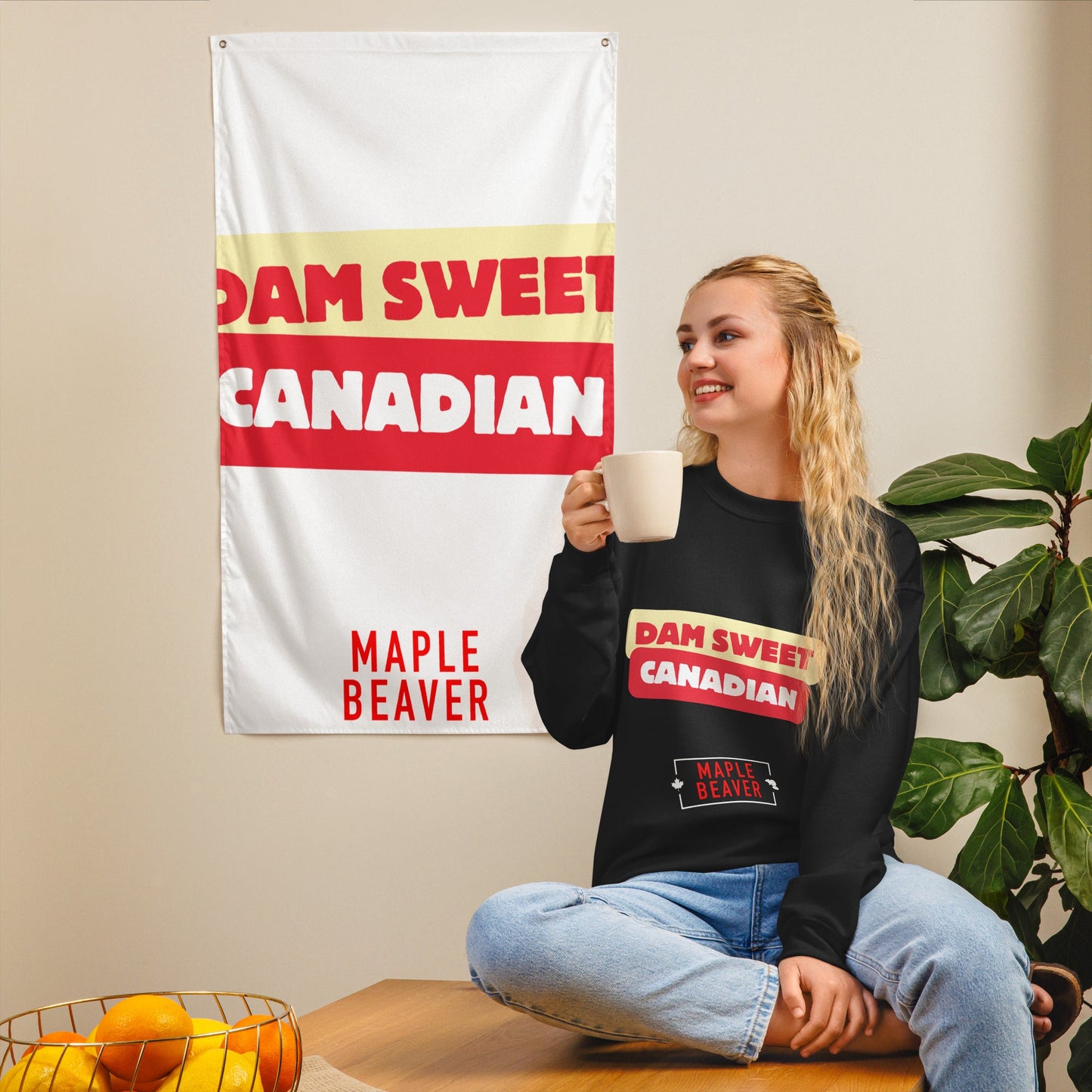 The Dam Sweet Canadian Sweatshirt –Not all statements need to be loud—some just need to be dam sweet. - Maple Beaver