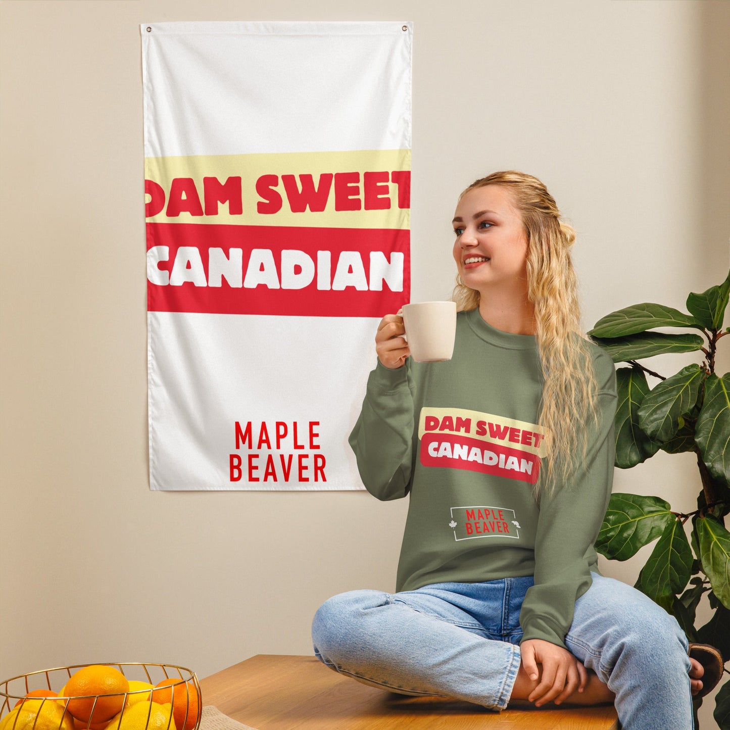The Dam Sweet Canadian Sweatshirt –Not all statements need to be loud—some just need to be dam sweet. - Maple Beaver
