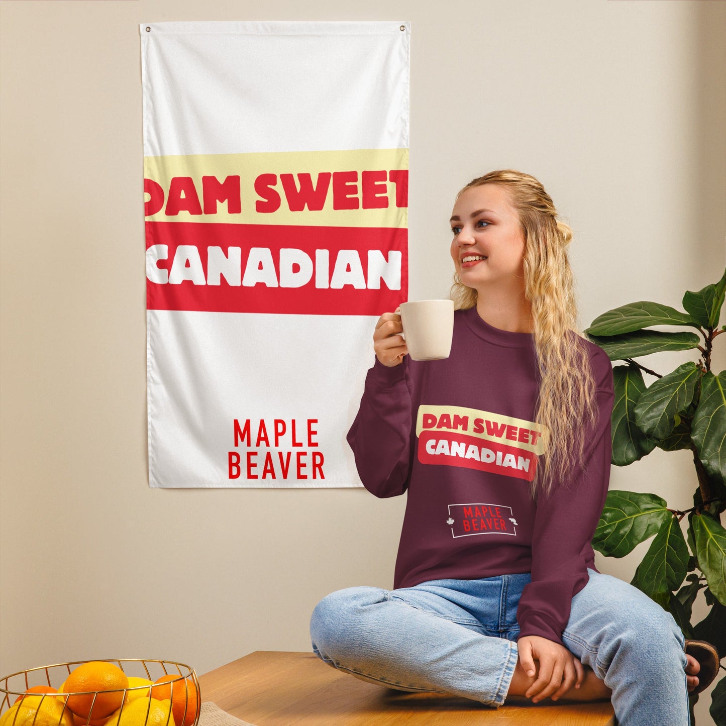 The Dam Sweet Canadian Sweatshirt –Not all statements need to be loud—some just need to be dam sweet. - Maple Beaver