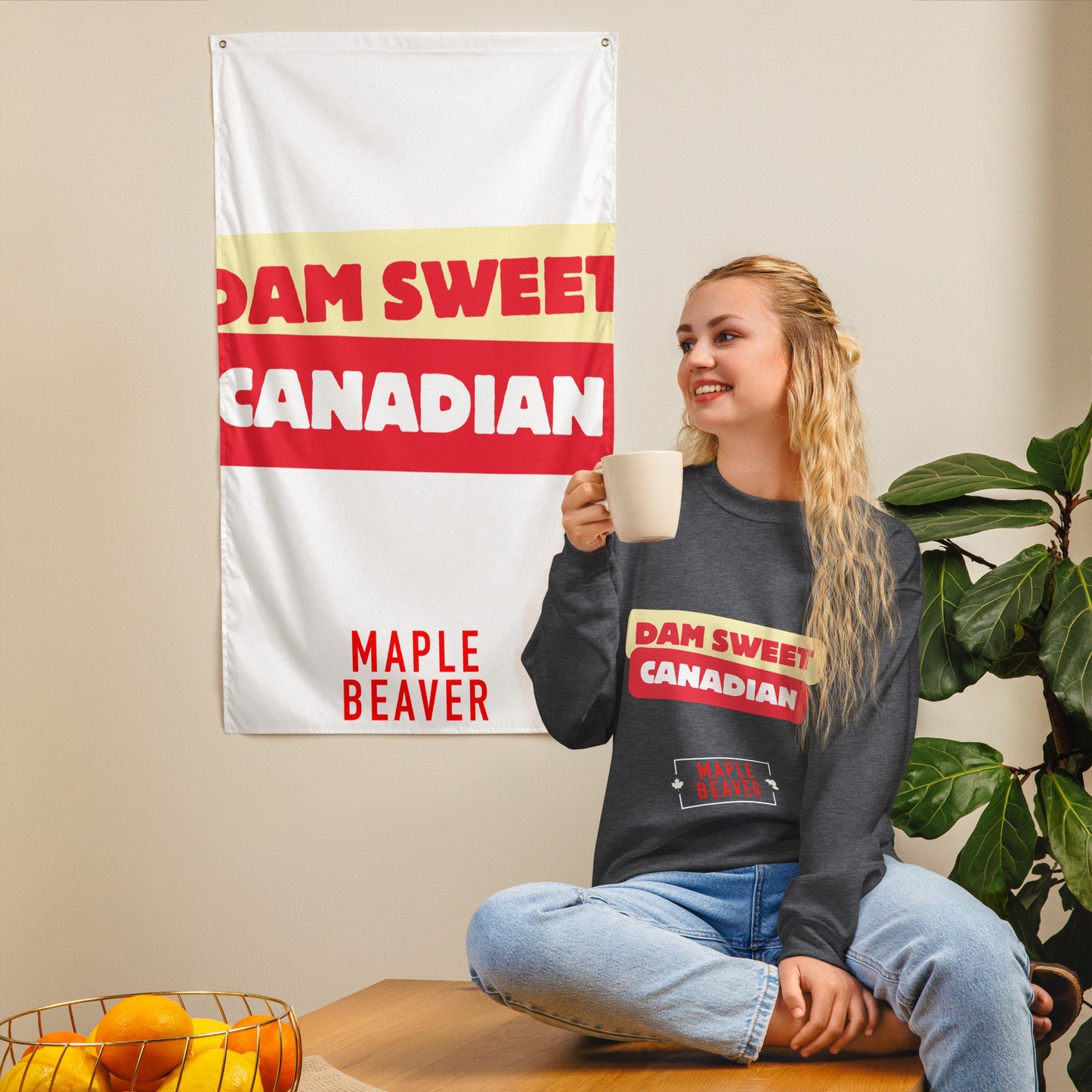 The Dam Sweet Canadian Sweatshirt –Not all statements need to be loud—some just need to be dam sweet. - Maple Beaver