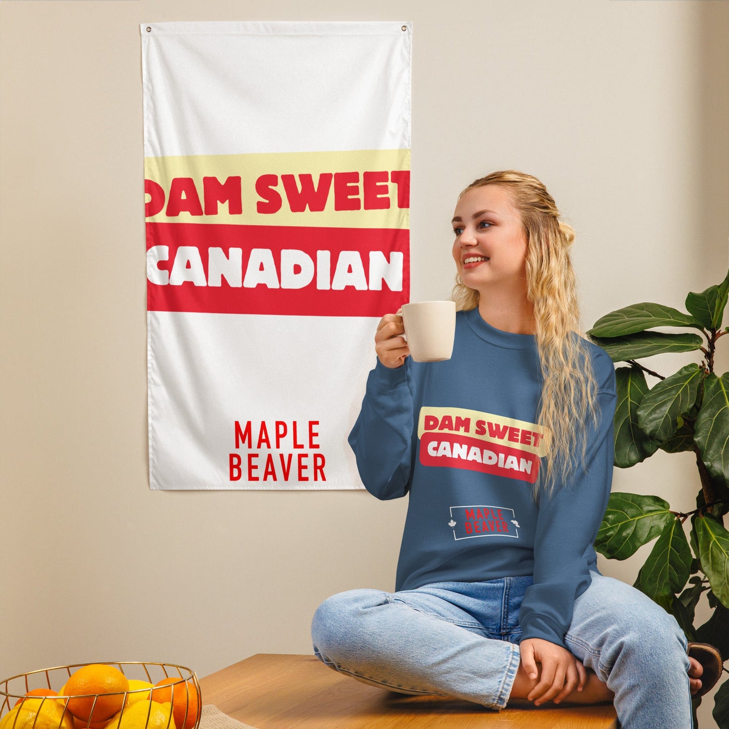 The Dam Sweet Canadian Sweatshirt –Not all statements need to be loud—some just need to be dam sweet. - Maple Beaver