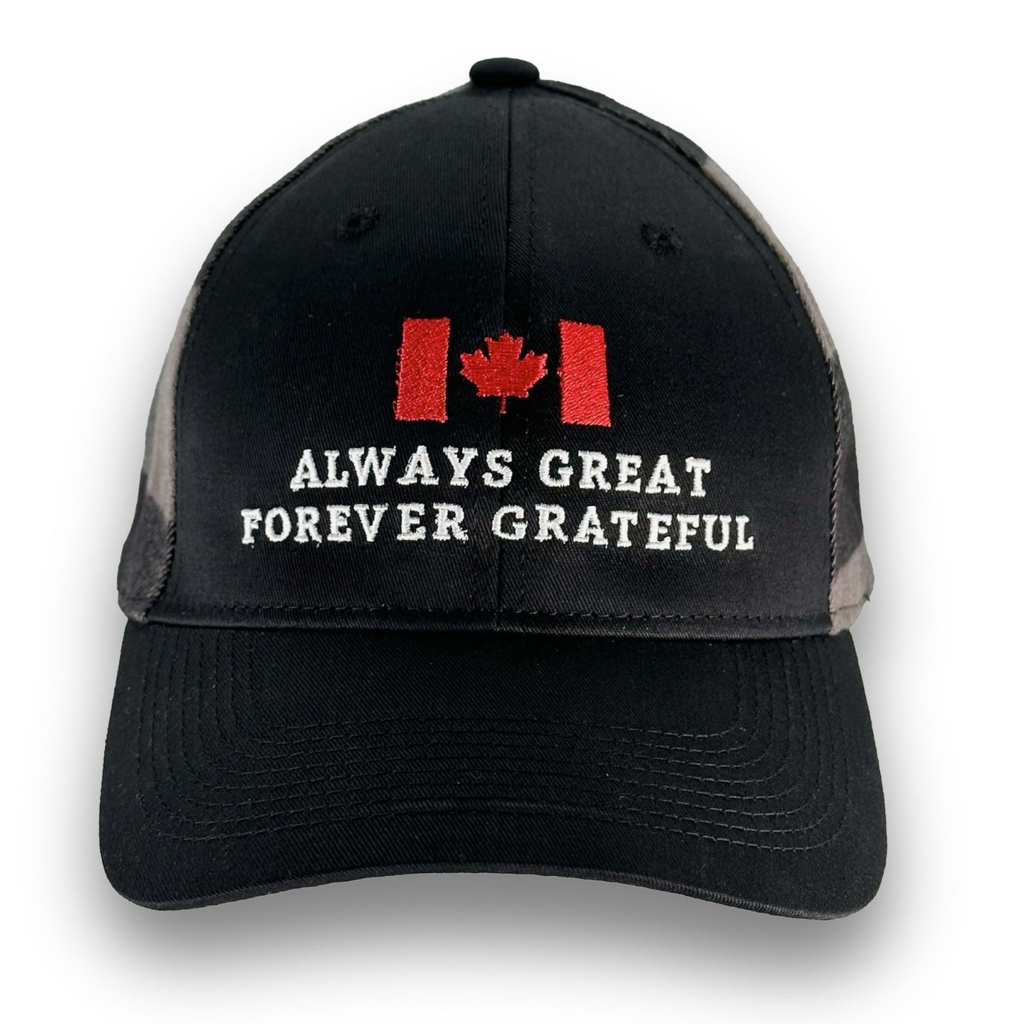 The Greatness Plaid Cap – Canadian Heritage Edition | Charcoal Mist - Maple Beaver