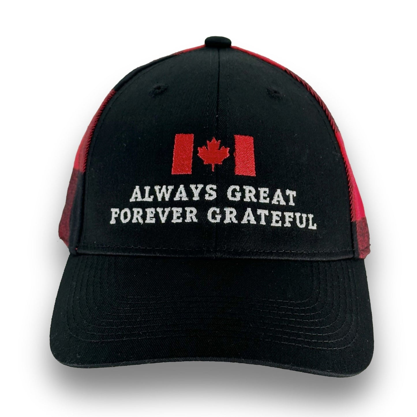 The Greatness Plaid Cap – Canadian Heritage Edition | Lumberjack Red - Maple Beaver