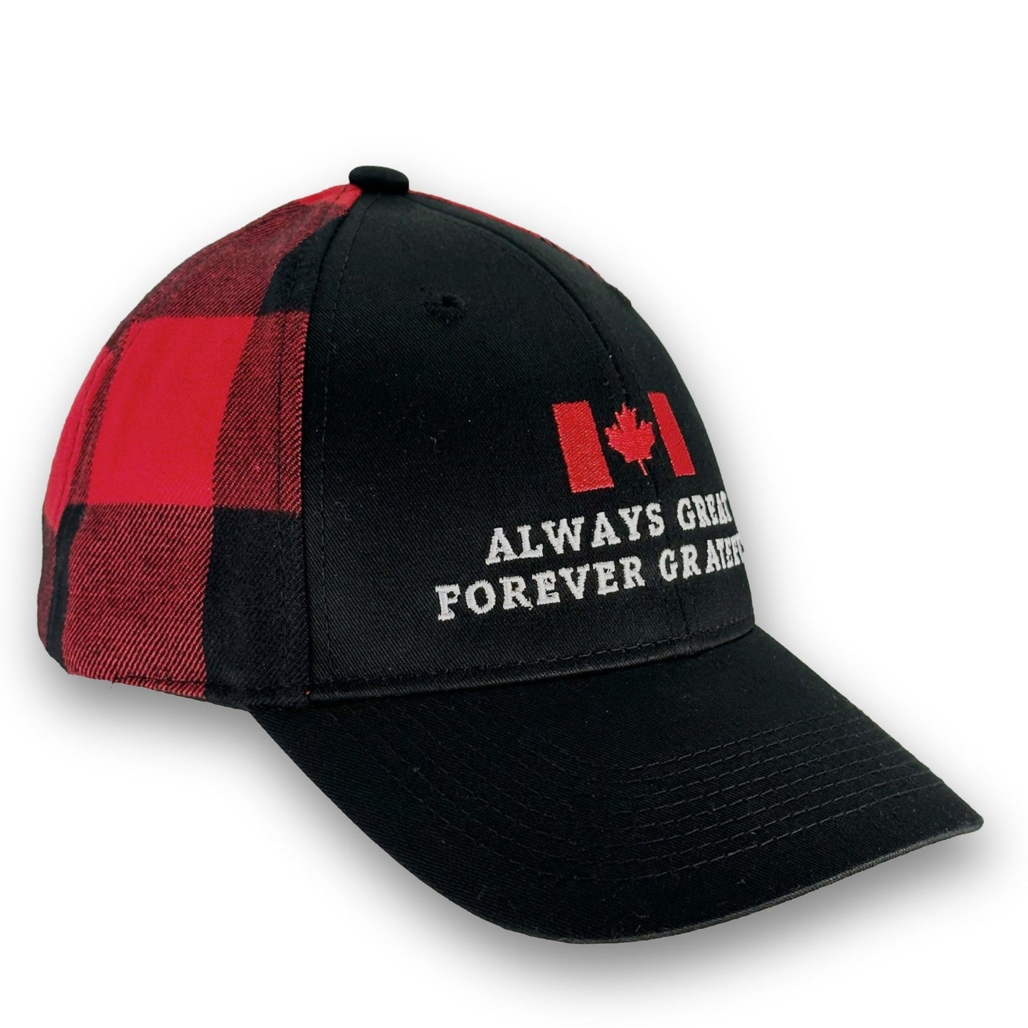 The Greatness Plaid Cap – Canadian Heritage Edition | Lumberjack Red - Maple Beaver