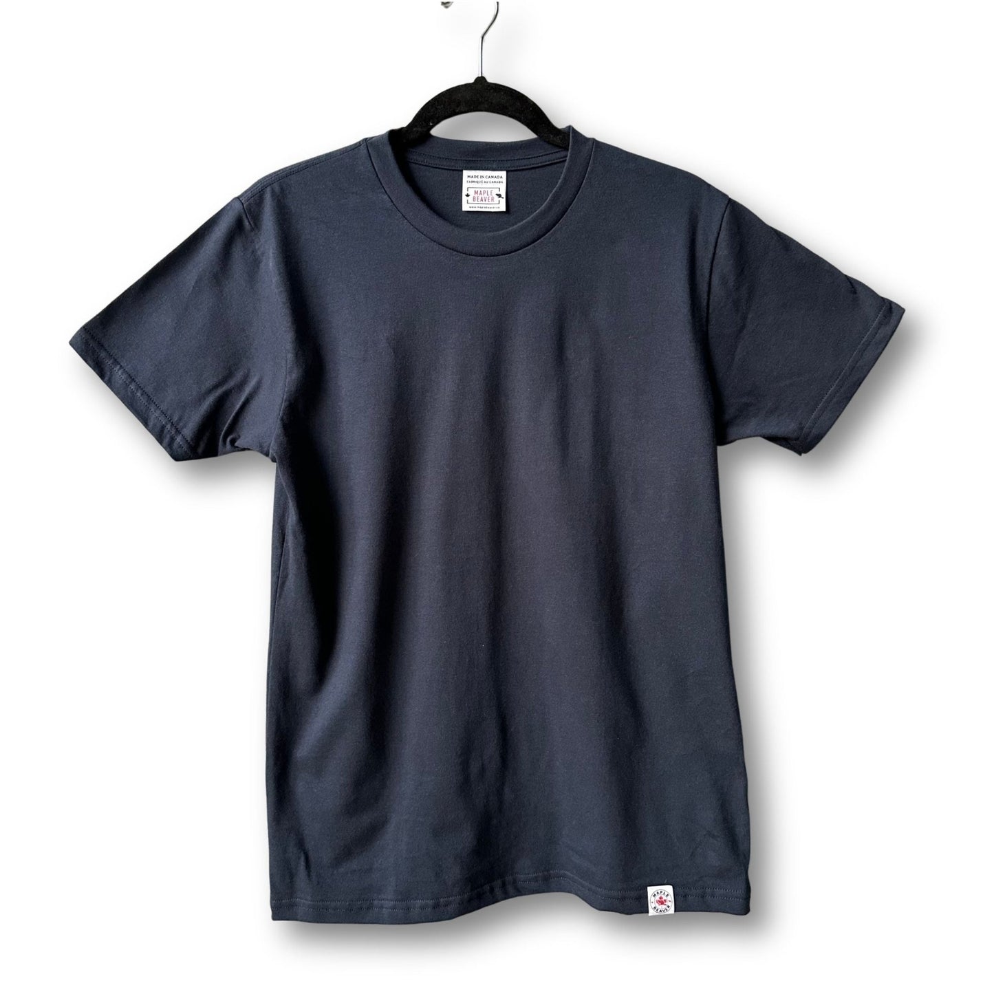 The most understated premium Navy Canadian Tee in the market. Period - Maple Beaver