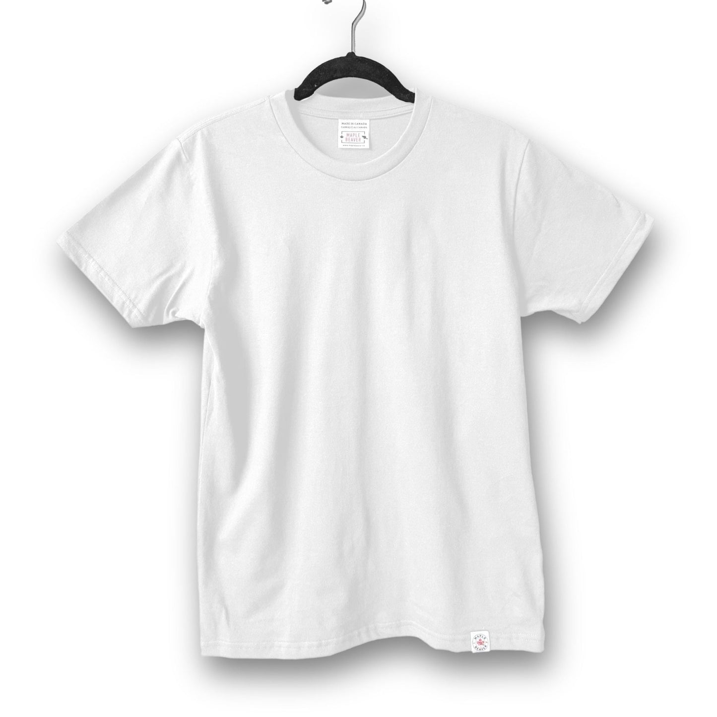 The most understated premium White Canadian Tee in the market. Period - Maple Beaver