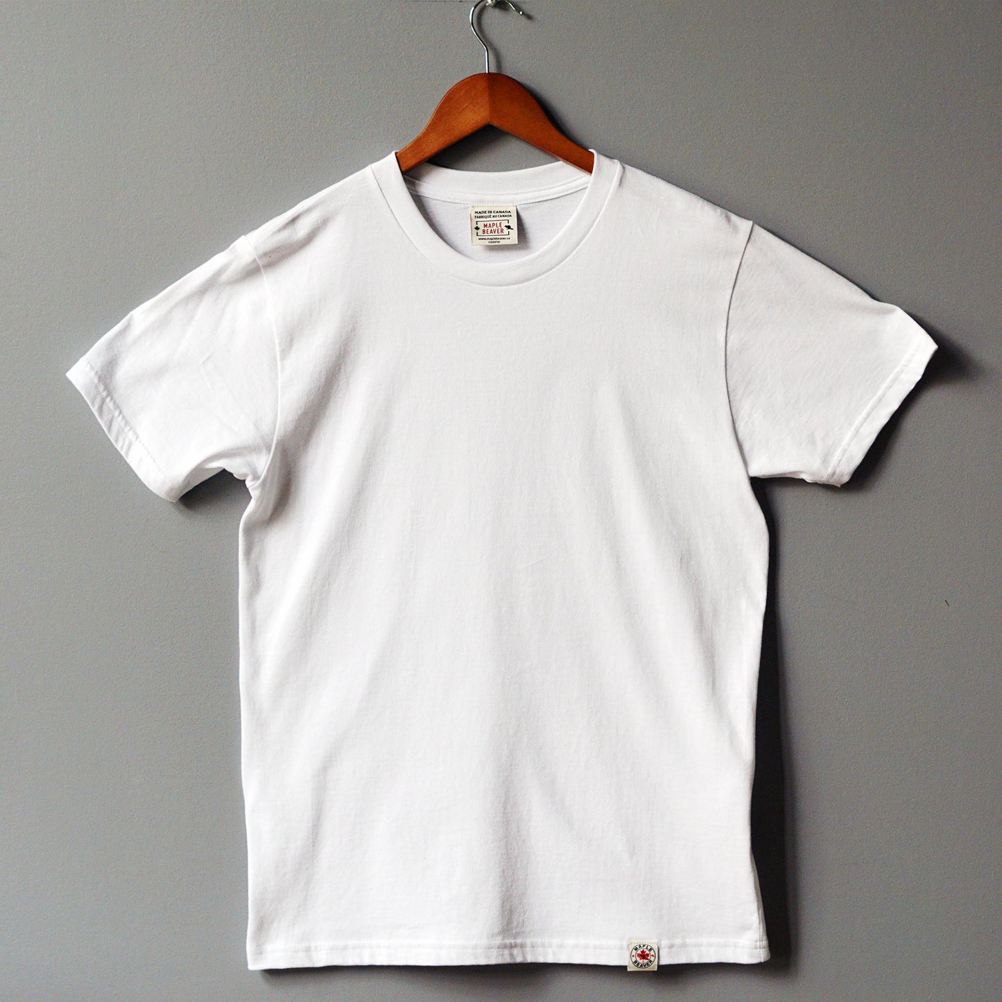 The most understated premium White Canadian Tee in the market. Period - Maple Beaver