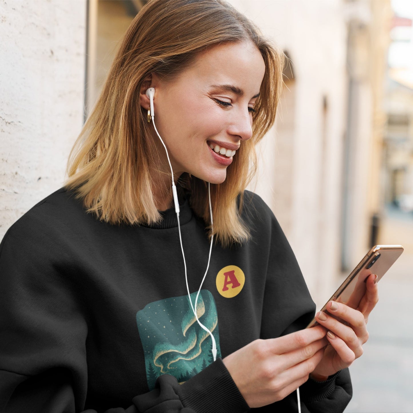 Northern Lights Aurora Sweatshirt | Made in Canada | Organic Cotton