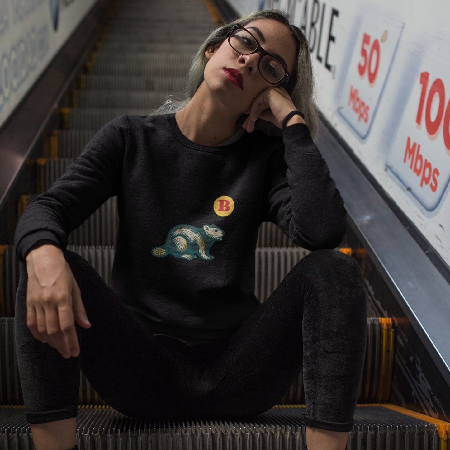 Beaver Sweatshirt | Made in Canada| Canadian ABC Collection