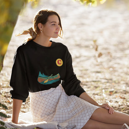 Canoe Sweatshirt Made in Canada, Organic Cotton