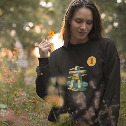 Canadian Sweatshirt with Inukshuk | Canadian Alphabet collection