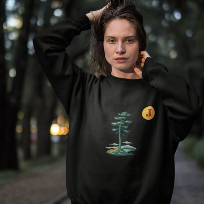 Jack Pine painting Sweatshirt |Made in Canada from Organic Cotton