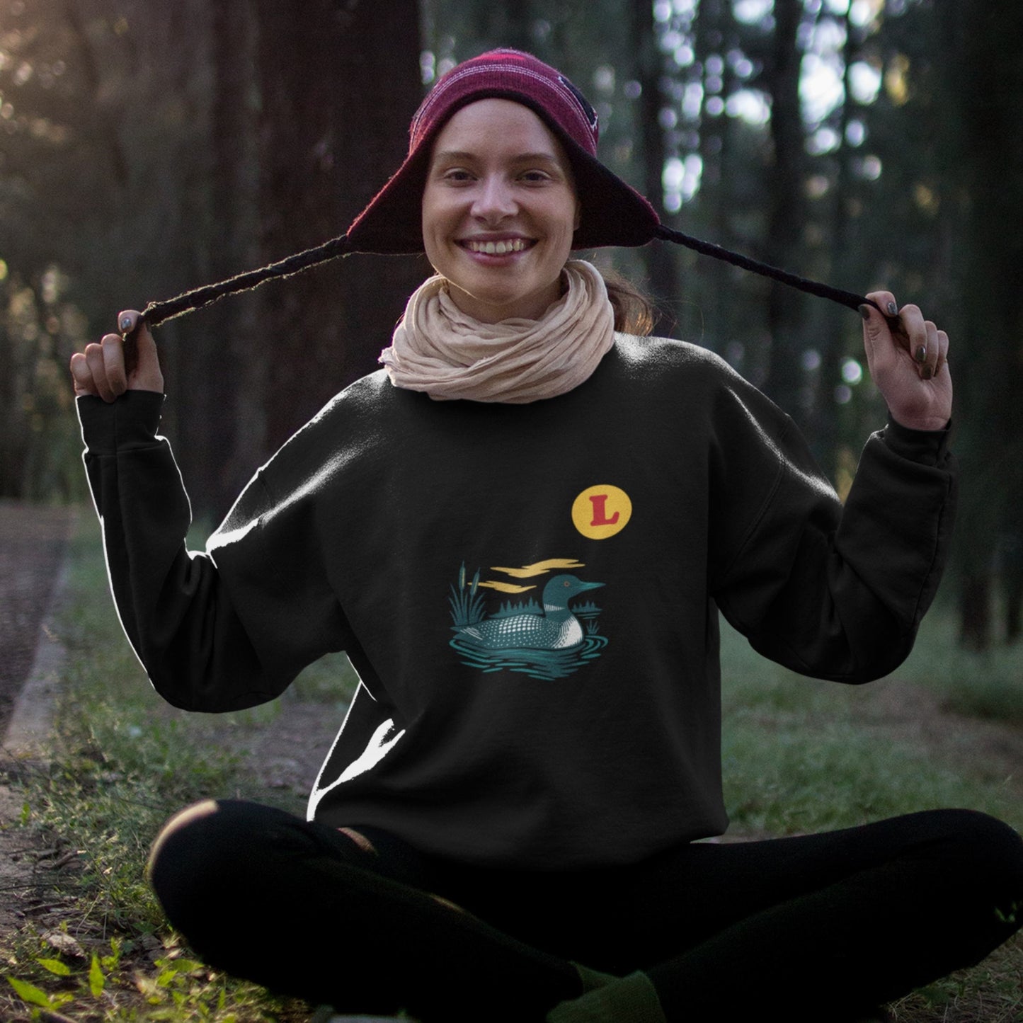Loon Duck Canadian Sweatshirt in Organic Cotton