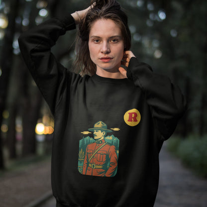 RCMP Mountie Sweatshirt Made in Canada, Organic Cotton