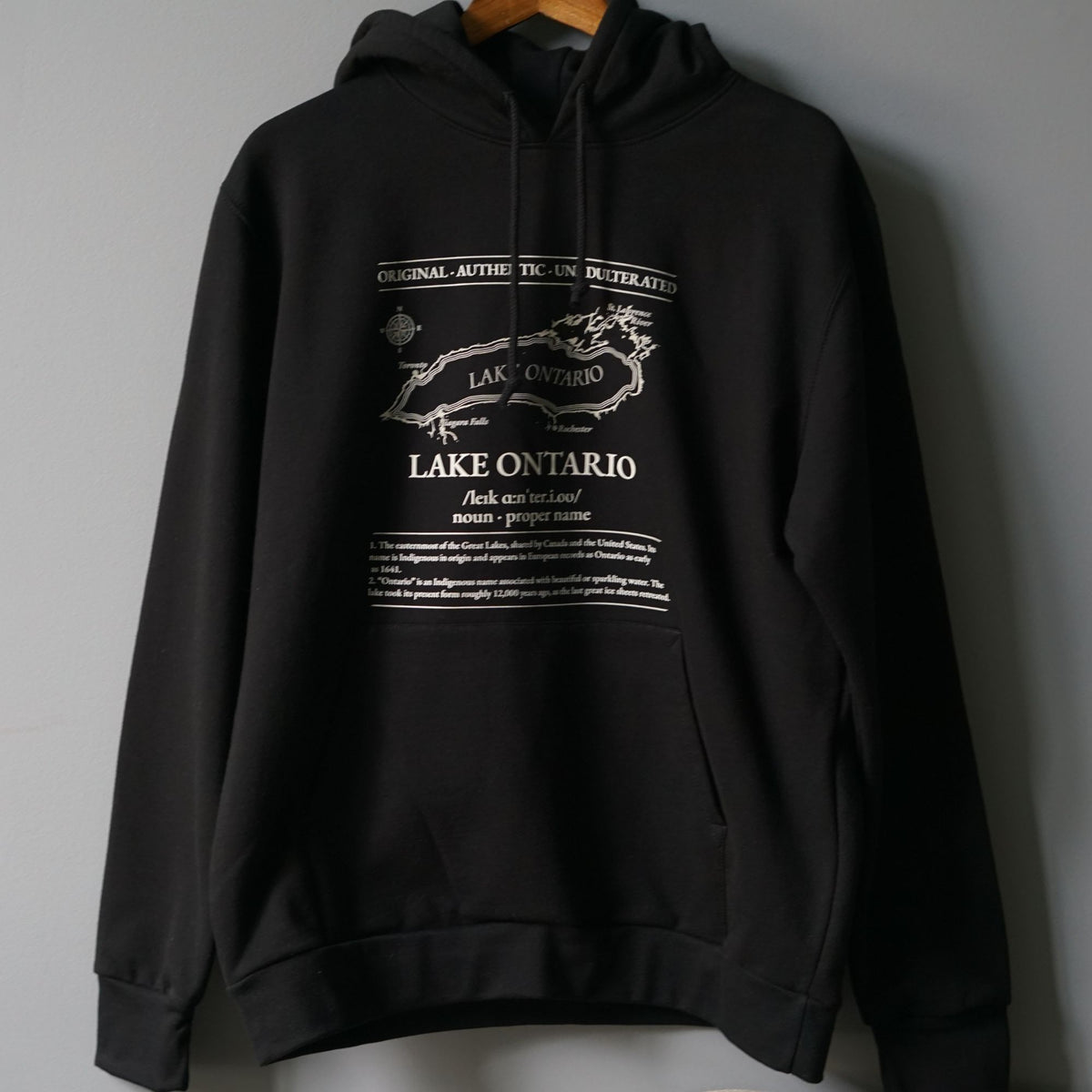 Lake Ontario Hoodie | Made in Canada | 100% Organic Cotton