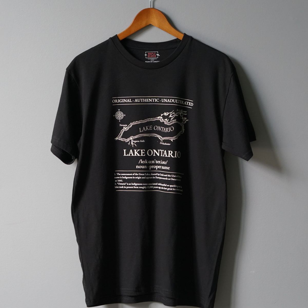 Lake Ontario T-Shirt | Made in Canada | 100% Organic Cotton