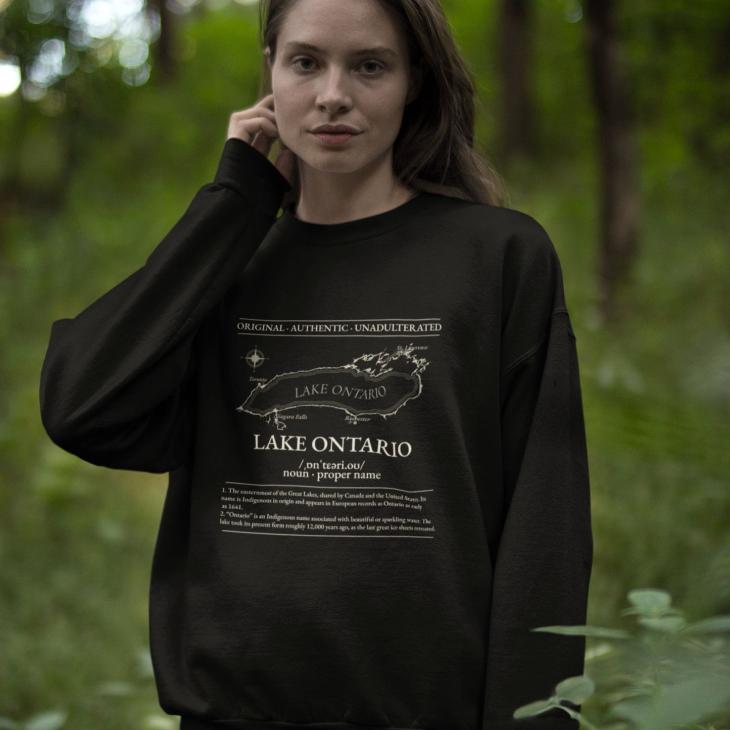 Lake Ontario Sweatshirt | Made in Canada | 100% Organic Cotton