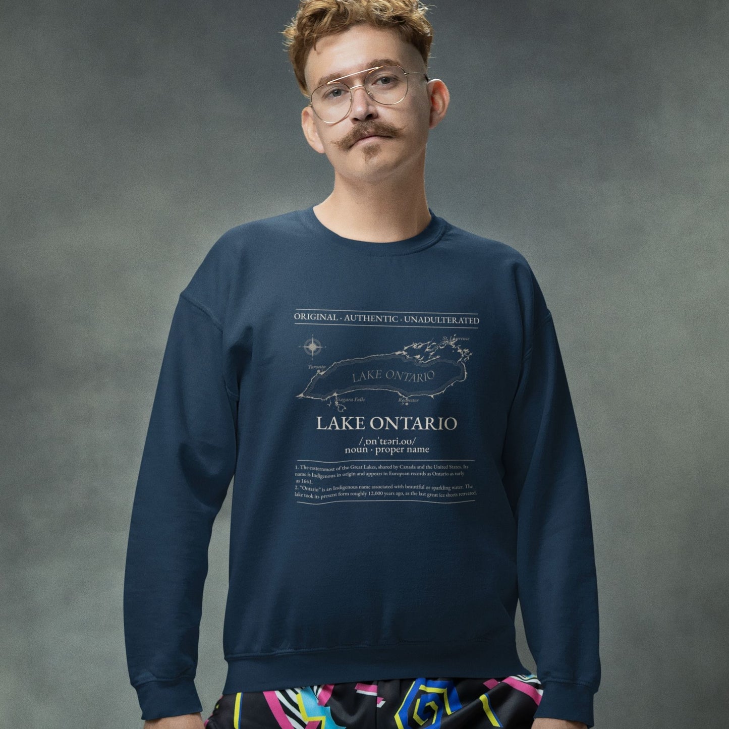 Lake Ontario Sweatshirt | Made in Canada | 100% Organic Cotton