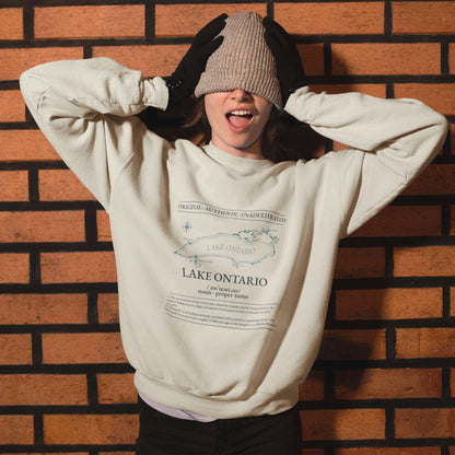 Lake Ontario Sweatshirt | Made in Canada | 100% Organic Cotton