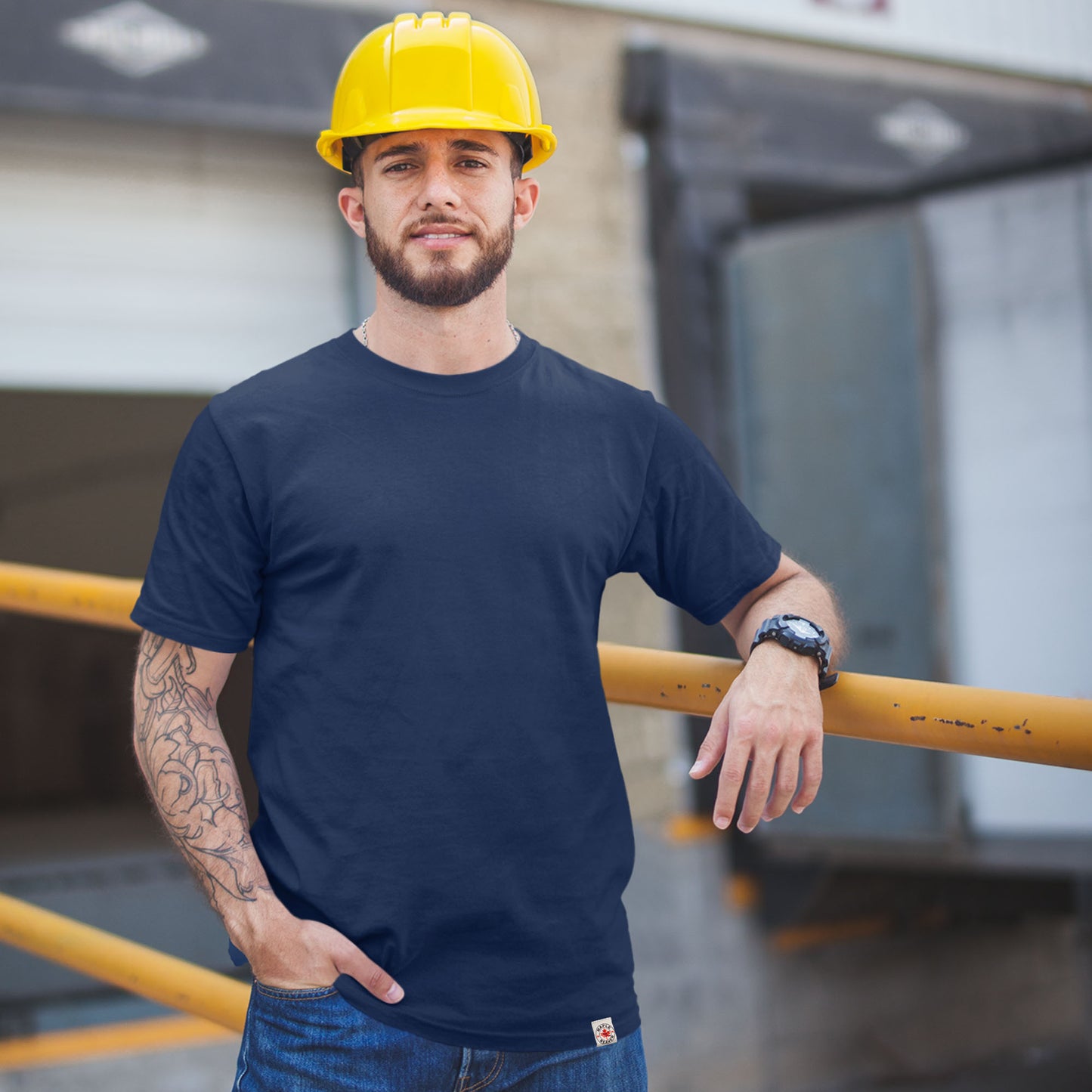 Navy Organic Cotton T Shirt – Minimalist Canadian Made Tee