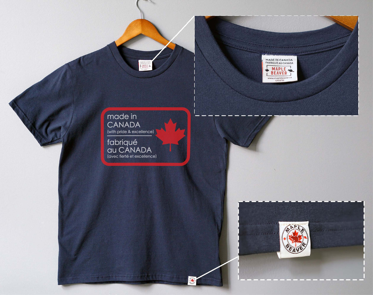 Maple Beaver Made in Canada T-shirt – Pride & Excellence Tee