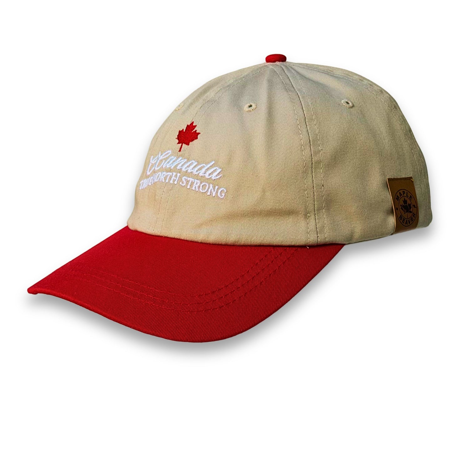 O Canada True North Strong Hat Made in Canada (Beige)