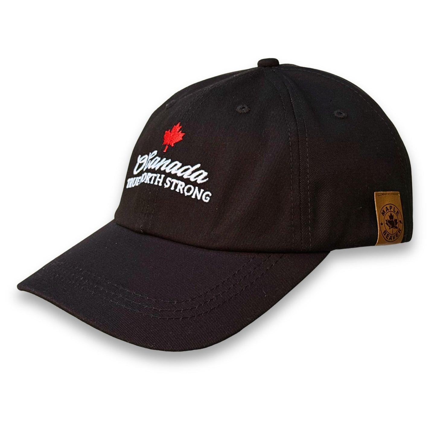 O Canada True North Strong Hat Made in Canada (Black)