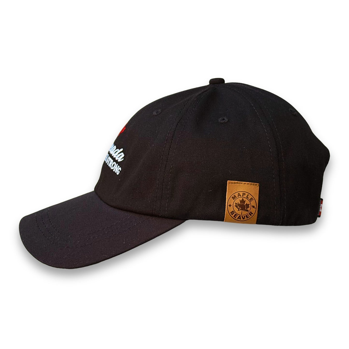 O Canada True North Strong Hat Made in Canada (Black)