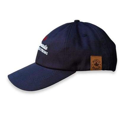 O Canada True North Strong Hat Made in Canada (Navy)