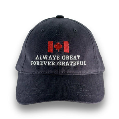 Always Great Forever Grateful Hat – Navy Blue Edition - Maple Beaver