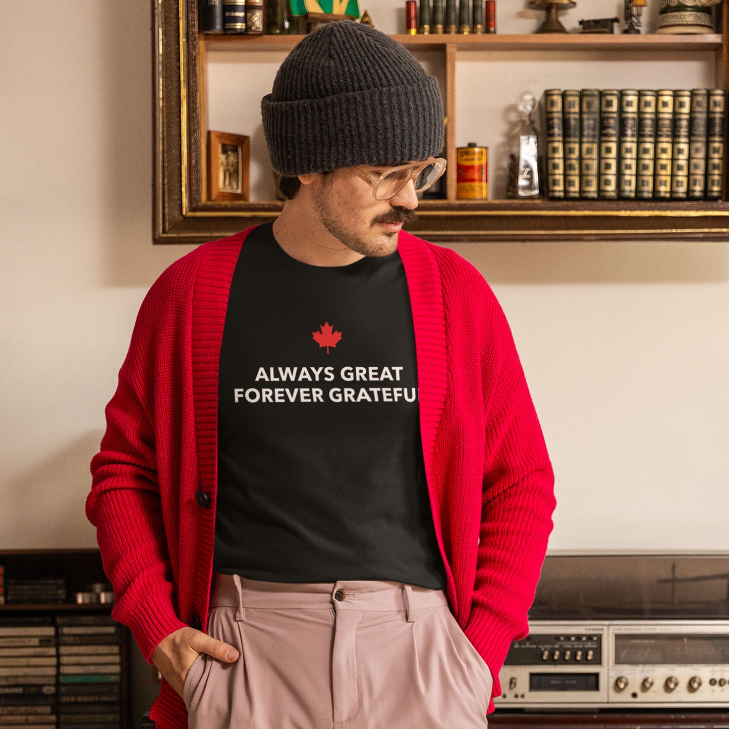 Always Great, Forever Grateful minimal Canadian T Shirt